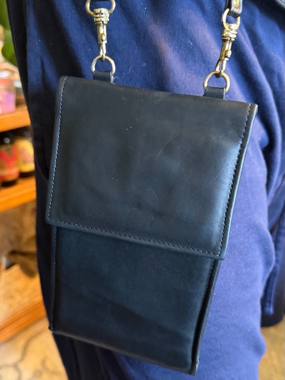 Rolfs Black Leather MACRO BAG wallet - Picture 9 of 10